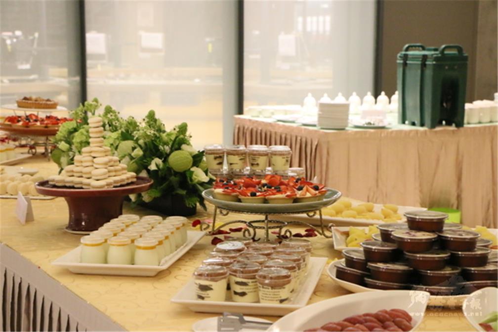 The students created an entire table of delightful and tasty desserts.