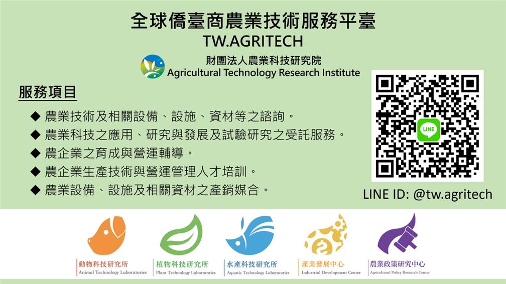 The Agricultural Technology Research Institute's Global Overseas Compatriot Agricultural Technology Service Platform