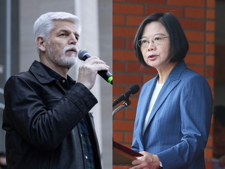 Czech Republic President-elect Petr Pavel (left) and Taiwan President Tsai Ing-wen (right)