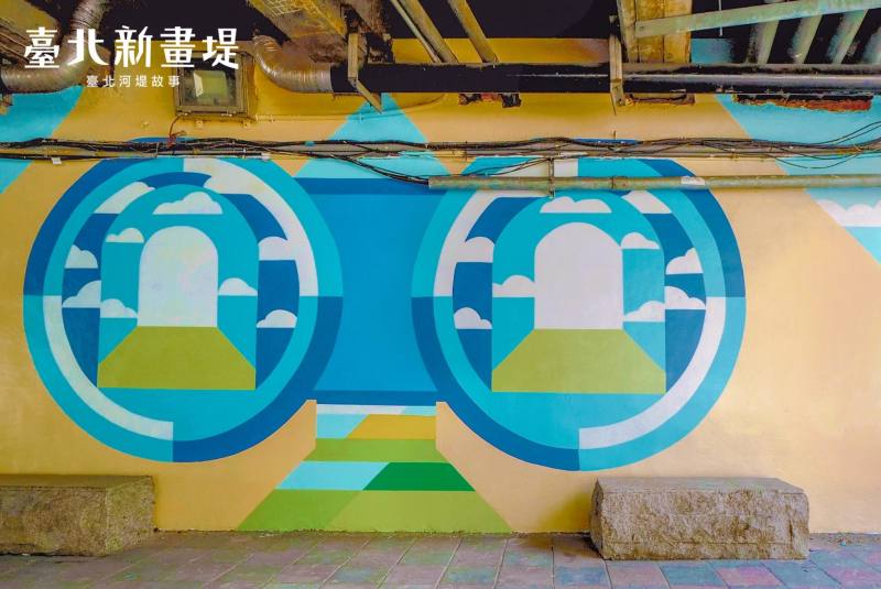 The Tanmei Chenggong Bridge mural art was personally designed and created by artist Chen Yenchu.